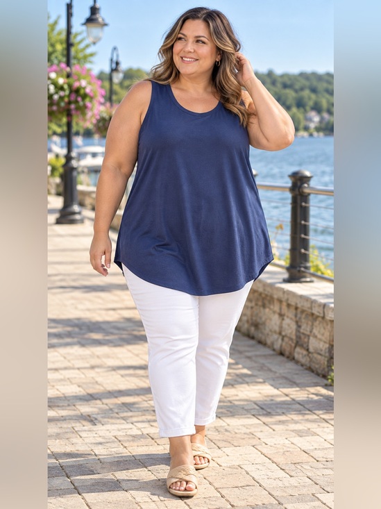 Tipsy Elves Tops - NWOT Tipsy Elves 10-Pack Women’s 3XL Navy Swing Tank Tunic Tops